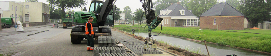 Tieck Infra - grondwerk - rioleringswerk - bestratingswerk